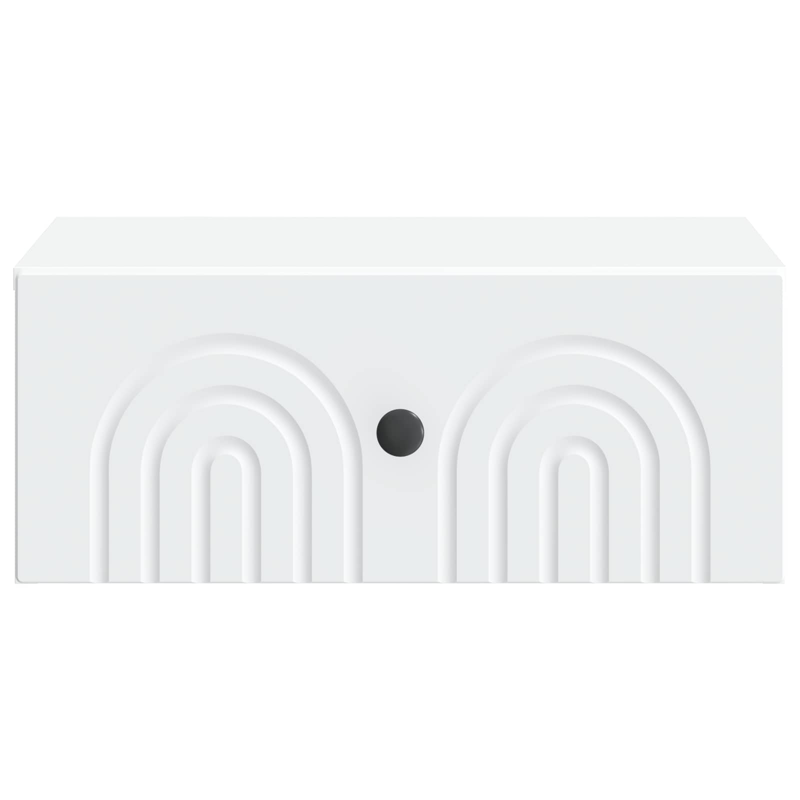 Τοίχου Κρεμαστό Κομοδίνο 2 pcs Λευκό 49 x 34,5 x 20 εκ. - Pakobazaar