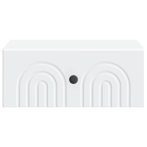 Τοίχου Κρεμαστό Κομοδίνο 2 pcs Λευκό 49 x 34,5 x 20 εκ. - Pakobazaar
