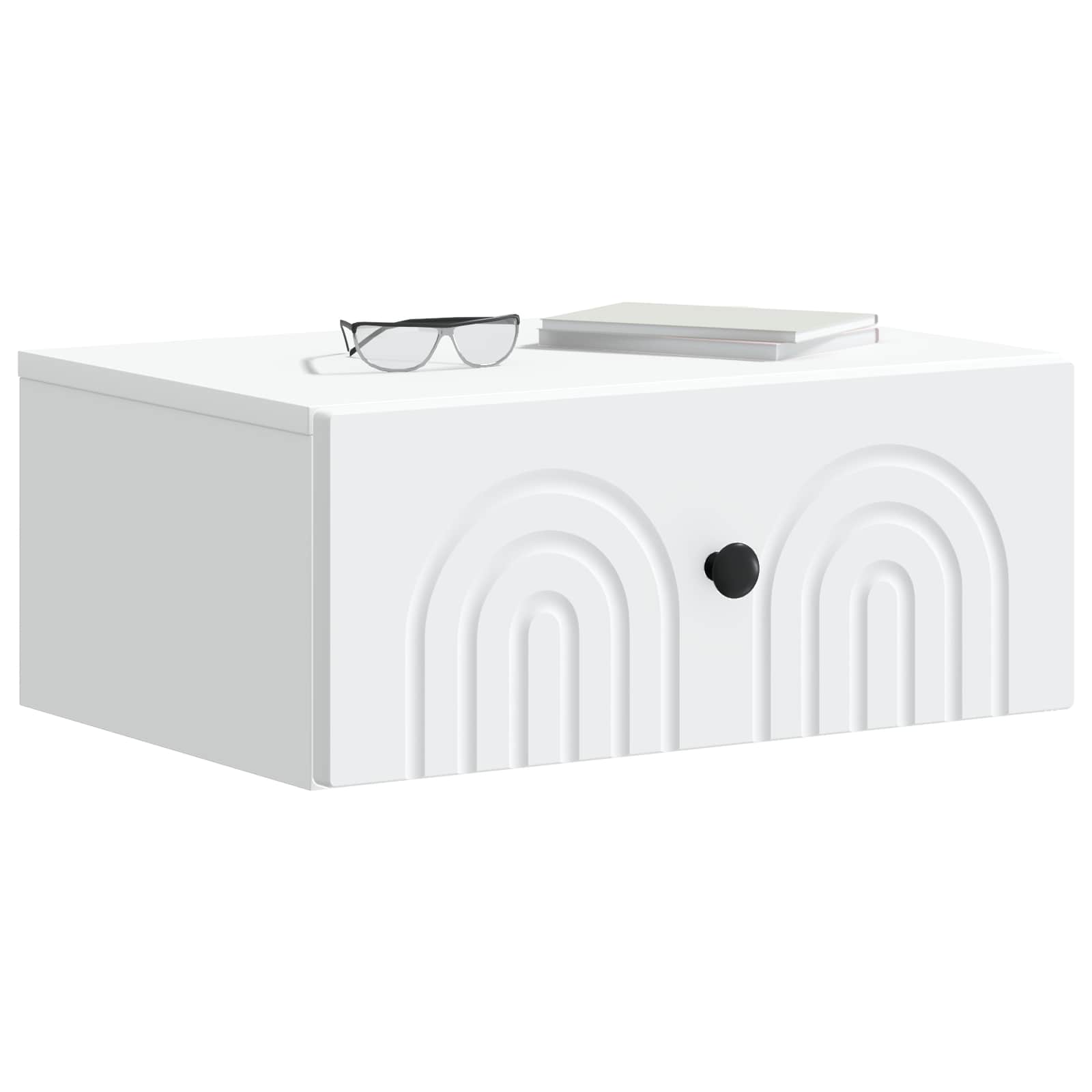 Τοίχου Κρεμαστό Κομοδίνο 2 pcs Λευκό 49 x 34,5 x 20 εκ. - Pakobazaar