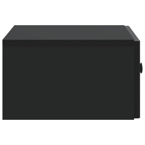 Τοίχου Κρεμαστό Κομοδίνο 2 pcs Μαύρο 49 x 34,5 x 20 εκ. - Pakobazaar