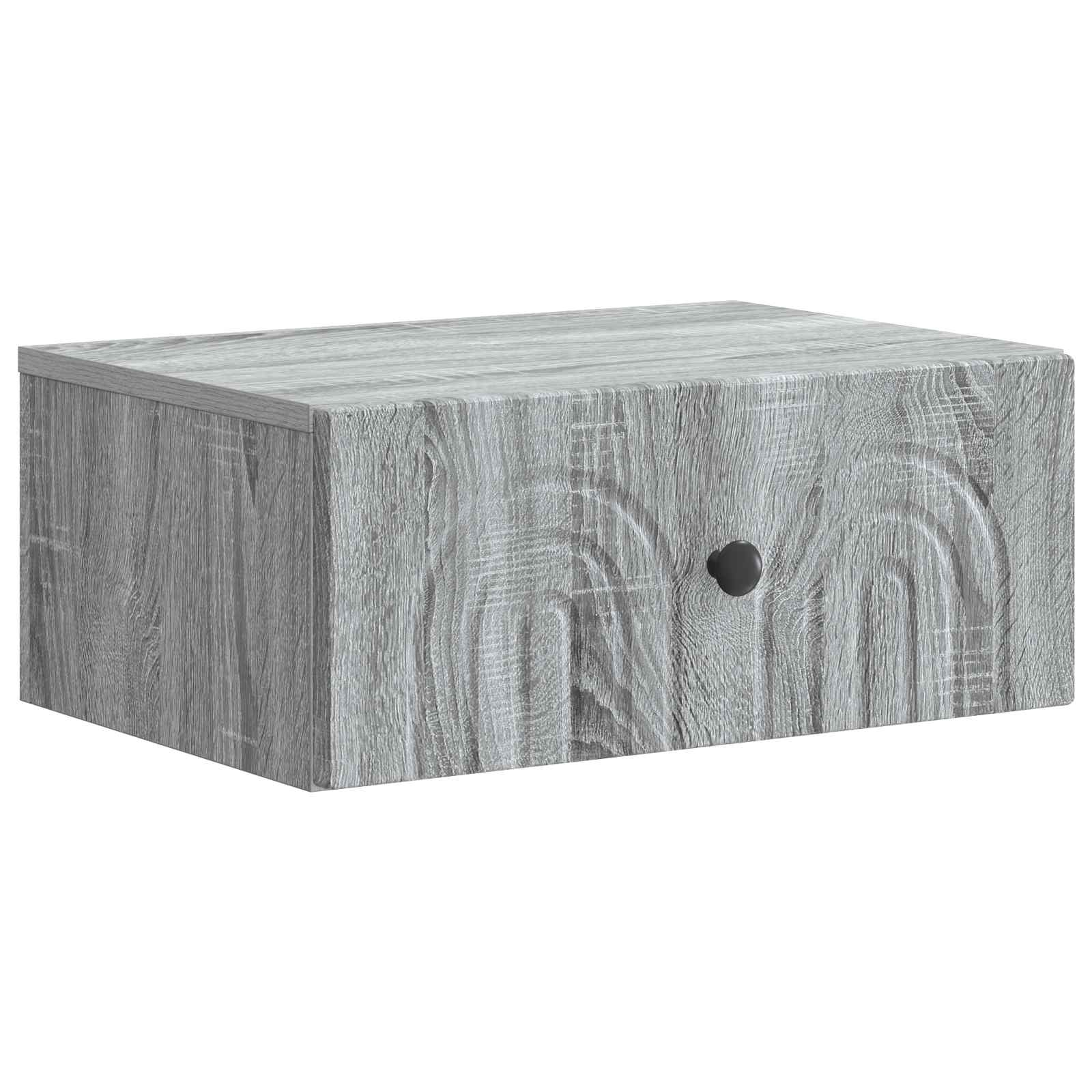 Τοίχου Κρεμαστό Κομοδίνο Γκρι Sonoma 49 x 34,5 x 20 εκ. - Pakobazaar