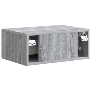 Τοίχου Κρεμαστό Κομοδίνο Γκρι Sonoma 49 x 34,5 x 20 εκ. - Pakobazaar