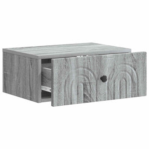 Τοίχου Κρεμαστό Κομοδίνο 2 pcs Γκρι Sonoma 49 x 34,5 x 20 εκ. - Pakobazaar