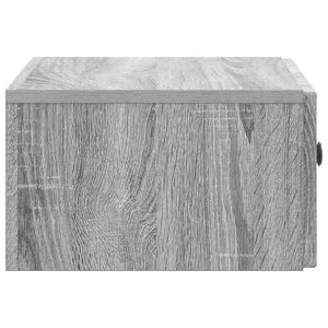 Τοίχου Κρεμαστό Κομοδίνο 2 pcs Γκρι Sonoma 49 x 34,5 x 20 εκ. - Pakobazaar