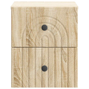 Τοίχου Κρεμαστό Κομοδίνο Sonoma Δρυς 33 x 34,5 x 40 εκ - Pakobazaar
