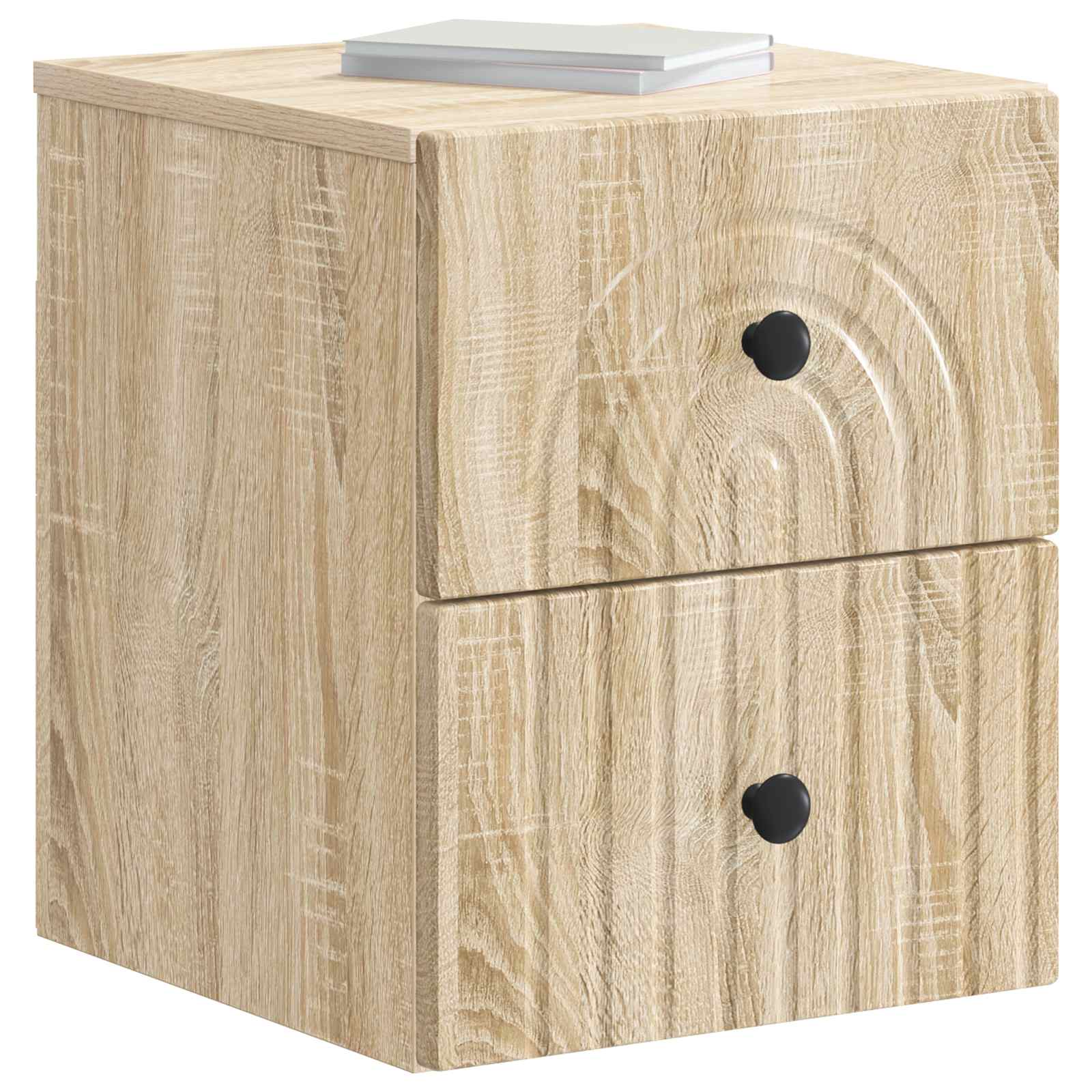 Τοίχου Κρεμαστό Κομοδίνο 2 pcs Sonoma Δρυς 33 x 34,5 x 40 εκ - Pakobazaar