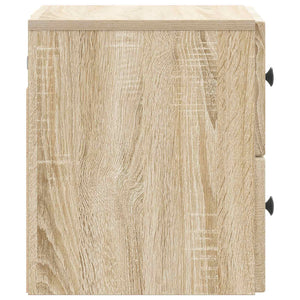 Τοίχου Κρεμαστό Κομοδίνο 2 pcs Sonoma Δρυς 33 x 34,5 x 40 εκ - Pakobazaar
