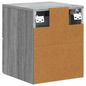Τοίχου Κρεμαστό Κομοδίνο Γκρι Sonoma 33 x 34,5 x 40 εκ - Pakobazaar
