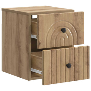Τοίχου Κρεμαστό Κομοδίνο 2 pcs Artisan Δρυς 33 x 34,5 x 40 εκ - Pakobazaar