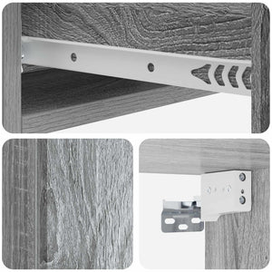 Τραπεζάκι Τοίχου Γκρι Sonoma 59 x 34,5 x 17 εκ. - Pakobazaar