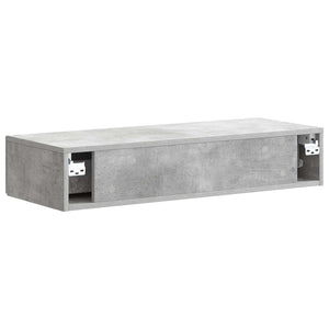 Τραπεζάκι Τοίχου Γκρι Σκυροδέματος 87,5 x 34,5 x 17 εκ. - Pakobazaar