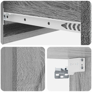 Τραπεζάκι Τοίχου Γκρι Sonoma 87,5 x 34,5 x 17 εκ. - Pakobazaar