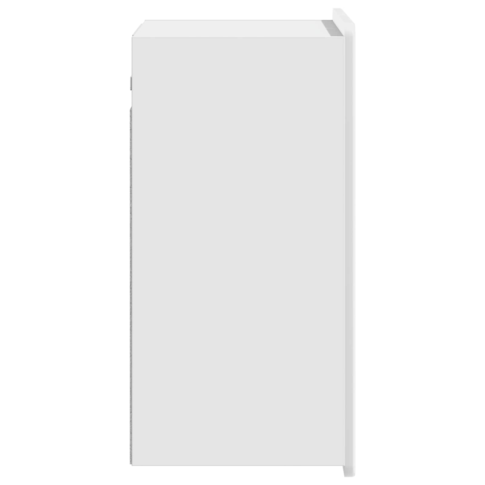 Τοίχου Ντουλάπα Γυαλιστερό Λευκό 59 x 31 x 64 εκ. - Pakobazaar