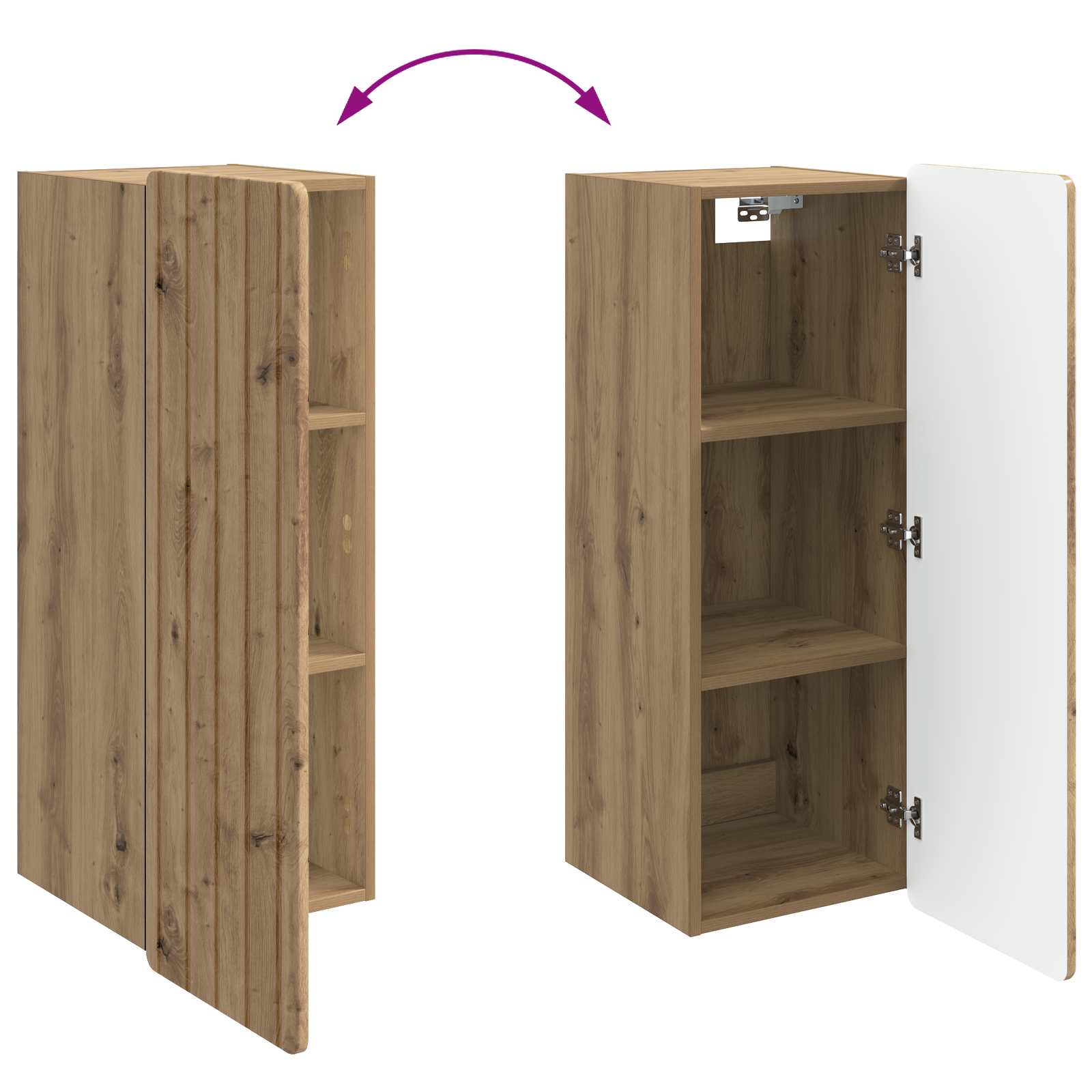 Τοίχου Ντουλάπα Artisan Δρυς 33 x 34,5 x 94 εκ. - Pakobazaar