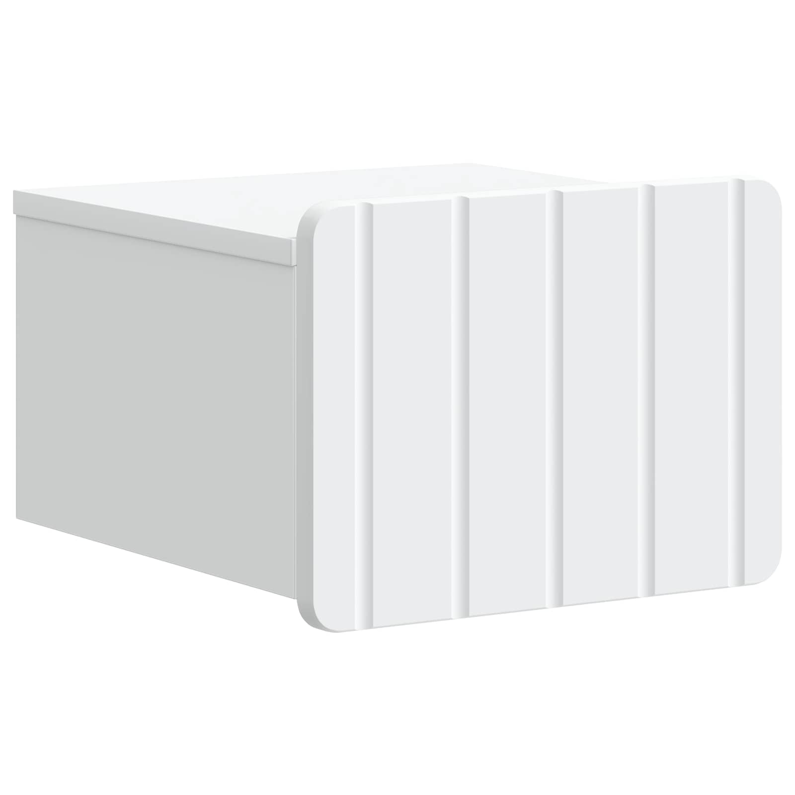 Τοίχου Κρεμαστό Κομοδίνο 2 pcs Λευκό 33 x 34,5 x 24 εκ. - Pakobazaar