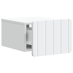 Τοίχου Κρεμαστό Κομοδίνο 2 pcs Λευκό 33 x 34,5 x 24 εκ. - Pakobazaar