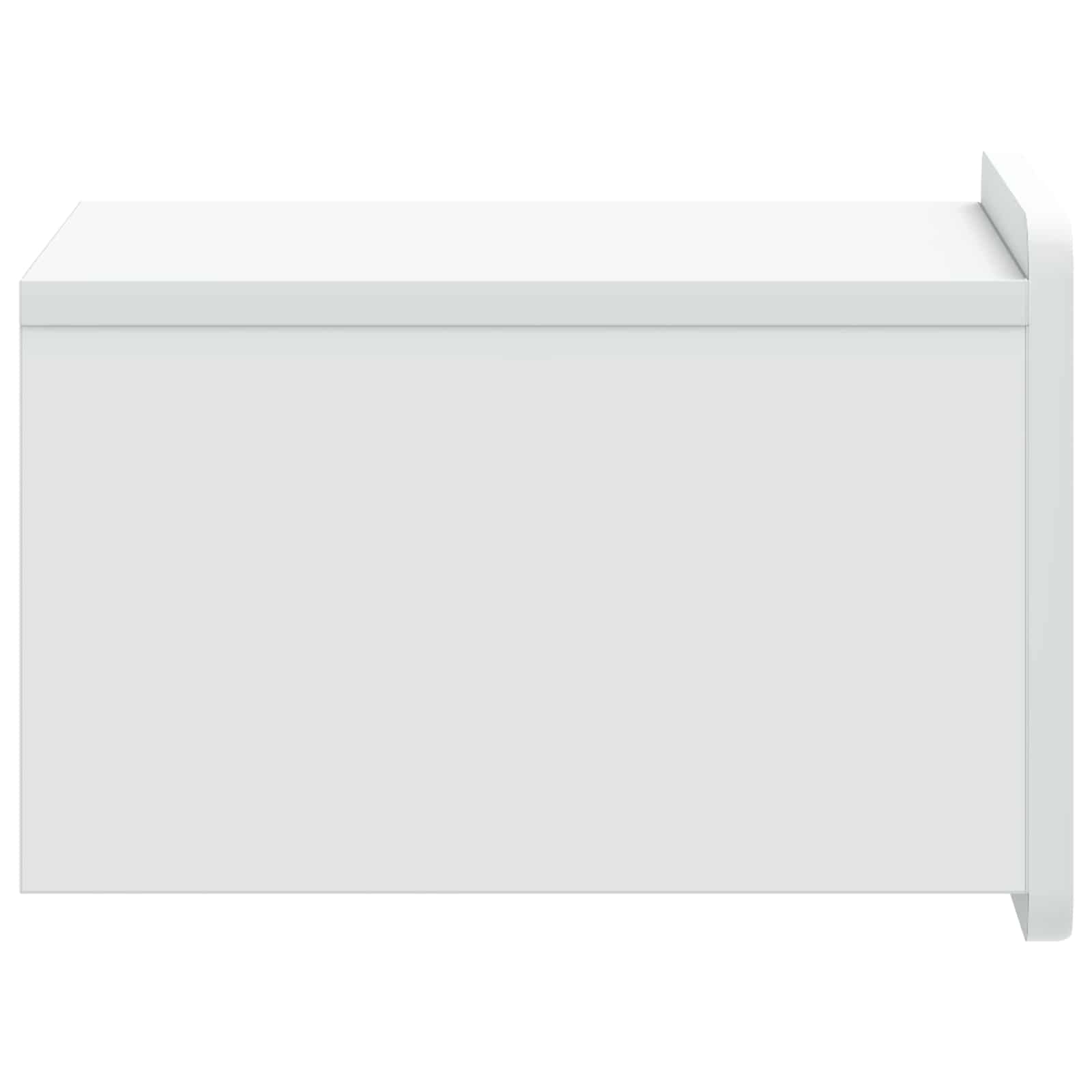Τοίχου Κρεμαστό Κομοδίνο 2 pcs Λευκό 33 x 34,5 x 24 εκ. - Pakobazaar