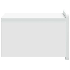 Τοίχου Κρεμαστό Κομοδίνο 2 pcs Λευκό 33 x 34,5 x 24 εκ. - Pakobazaar