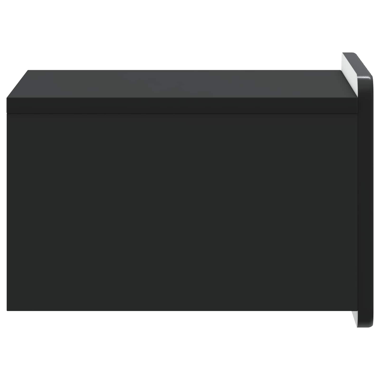 Τοίχου Κρεμαστό Κομοδίνο 2 pcs Μαύρο 33 x 34,5 x 24 εκ. - Pakobazaar