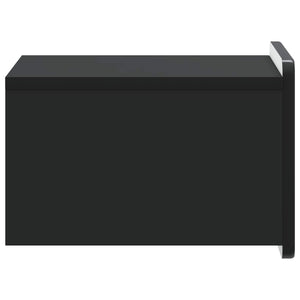 Τοίχου Κρεμαστό Κομοδίνο 2 pcs Μαύρο 33 x 34,5 x 24 εκ. - Pakobazaar