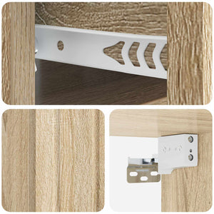 Τοίχου Κρεμαστό Κομοδίνο 2 pcs Sonoma Δρυς 33 x 34,5 x 24 εκ. - Pakobazaar