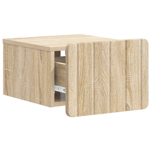 Τοίχου Κρεμαστό Κομοδίνο 2 pcs Sonoma Δρυς 33 x 34,5 x 24 εκ. - Pakobazaar
