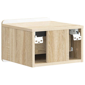 Τοίχου Κρεμαστό Κομοδίνο 2 pcs Sonoma Δρυς 33 x 34,5 x 24 εκ. - Pakobazaar