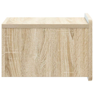 Τοίχου Κρεμαστό Κομοδίνο 2 pcs Sonoma Δρυς 33 x 34,5 x 24 εκ. - Pakobazaar