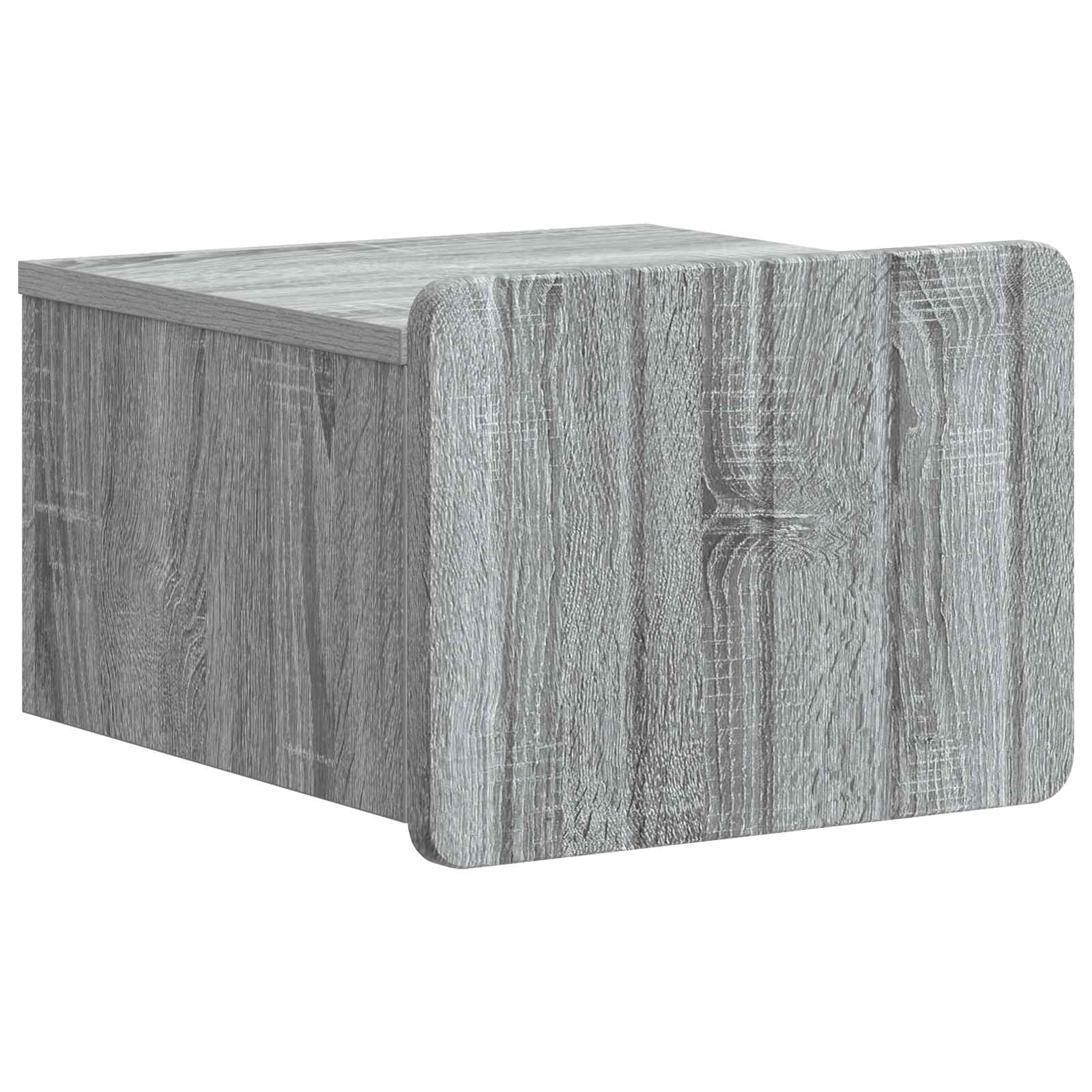 Τοίχου Κρεμαστό Κομοδίνο Γκρι Sonoma 33 x 34,5 x 24 εκ. - Pakobazaar