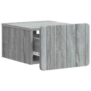 Τοίχου Κρεμαστό Κομοδίνο 2 pcs Γκρι Sonoma 33 x 34,5 x 24 εκ. - Pakobazaar