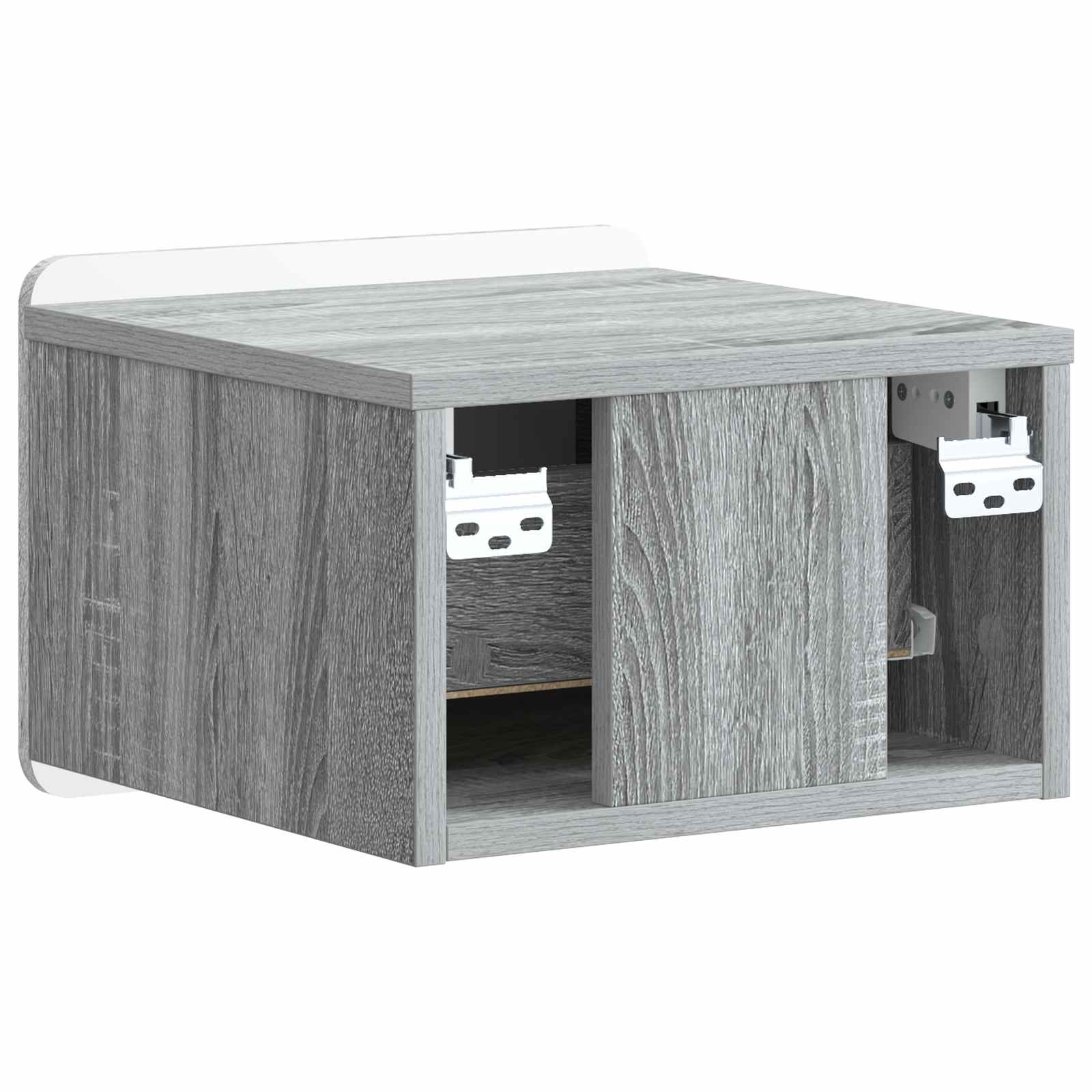 Τοίχου Κρεμαστό Κομοδίνο 2 pcs Γκρι Sonoma 33 x 34,5 x 24 εκ. - Pakobazaar