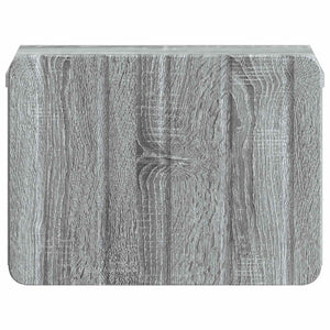 Τοίχου Κρεμαστό Κομοδίνο 2 pcs Γκρι Sonoma 33 x 34,5 x 24 εκ. - Pakobazaar