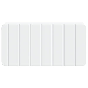 Τοίχου Κρεμαστό Κομοδίνο 2 pcs Λευκό 49 x 34,5 x 24 εκ. - Pakobazaar