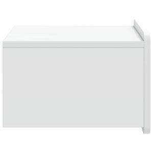 Τοίχου Κρεμαστό Κομοδίνο 2 pcs Λευκό 49 x 34,5 x 24 εκ. - Pakobazaar