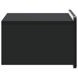 Τοίχου Κρεμαστό Κομοδίνο 2 pcs Μαύρο 49 x 34,5 x 24 εκ. - Pakobazaar