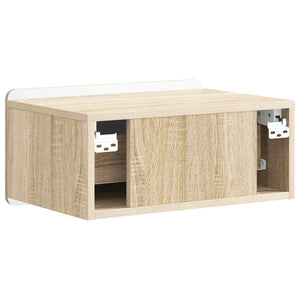 Τοίχου Κρεμαστό Κομοδίνο 2 pcs Sonoma Δρυς 49 x 34,5 x 24 εκ. - Pakobazaar