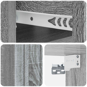Τοίχου Κρεμαστό Κομοδίνο Γκρι Sonoma 49 x 34,5 x 24 εκ. - Pakobazaar