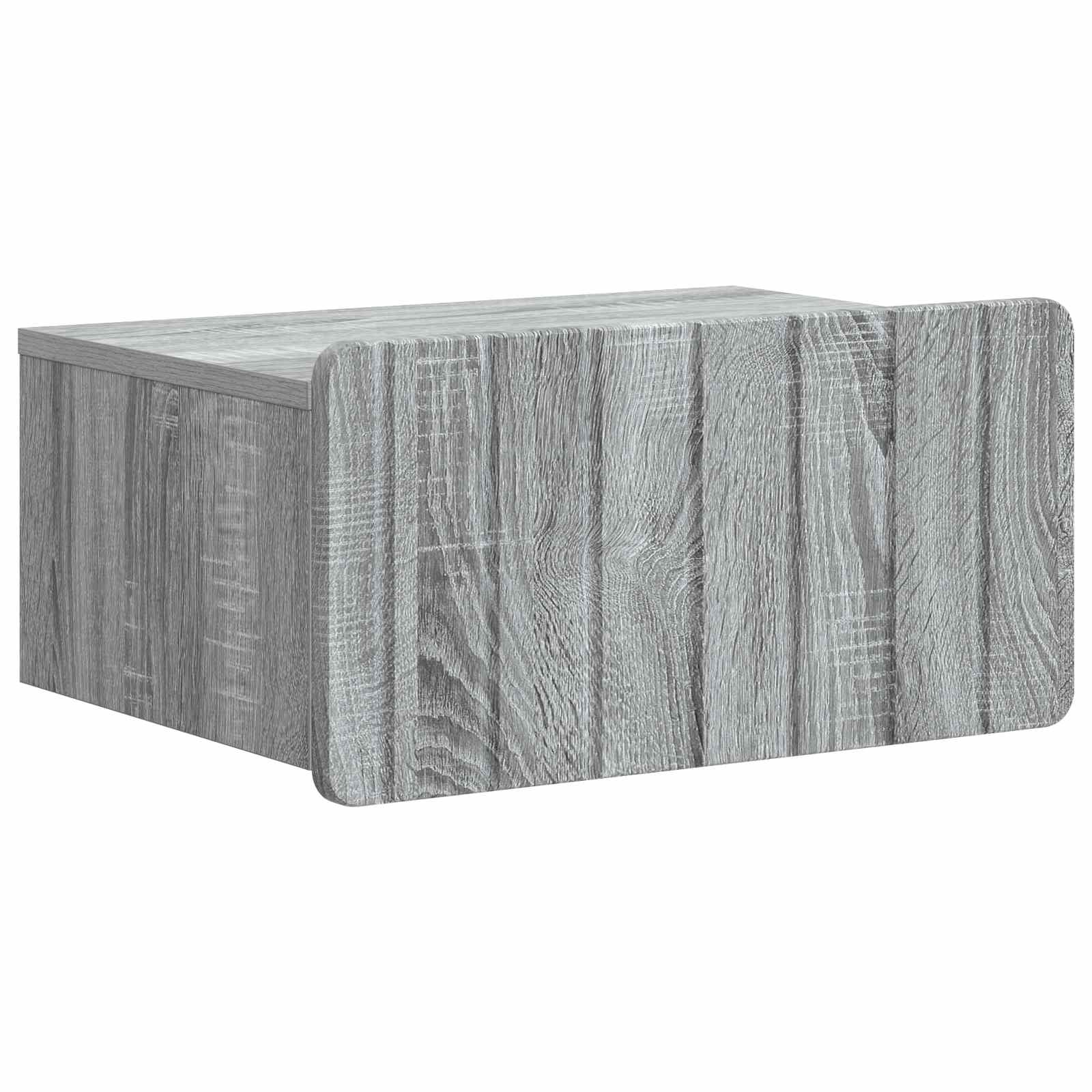 Τοίχου Κρεμαστό Κομοδίνο Γκρι Sonoma 49 x 34,5 x 24 εκ. - Pakobazaar