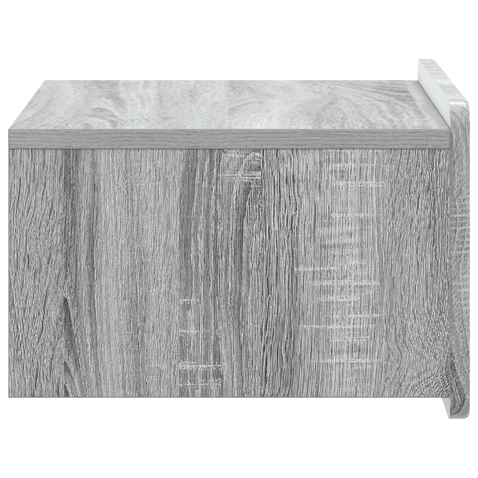 Τοίχου Κρεμαστό Κομοδίνο Γκρι Sonoma 49 x 34,5 x 24 εκ. - Pakobazaar