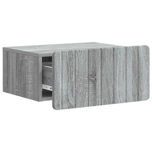 Τοίχου Κρεμαστό Κομοδίνο 2 pcs Γκρι Sonoma 49 x 34,5 x 24 εκ. - Pakobazaar