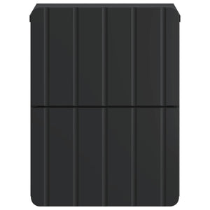 Τοίχου Κρεμαστό Κομοδίνο 2 pcs Μαύρο 33 x 34,5 x 43 εκ. - Pakobazaar