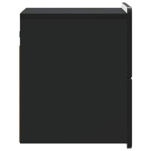 Τοίχου Κρεμαστό Κομοδίνο 2 pcs Μαύρο 33 x 34,5 x 43 εκ. - Pakobazaar