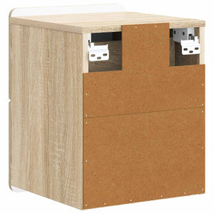 Τοίχου Κρεμαστό Κομοδίνο 2 pcs Sonoma Δρυς 33 x 34,5 x 43 εκ. - Pakobazaar