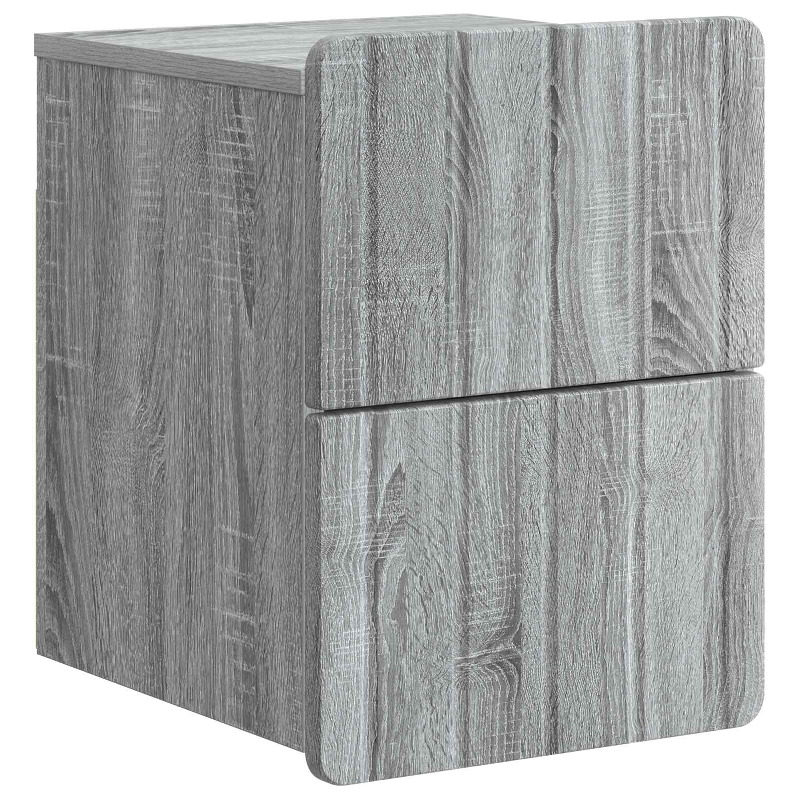 Τοίχου Κρεμαστό Κομοδίνο Γκρι Sonoma 33 x 34,5 x 43 εκ. - Pakobazaar