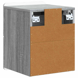 Τοίχου Κρεμαστό Κομοδίνο Γκρι Sonoma 33 x 34,5 x 43 εκ. - Pakobazaar