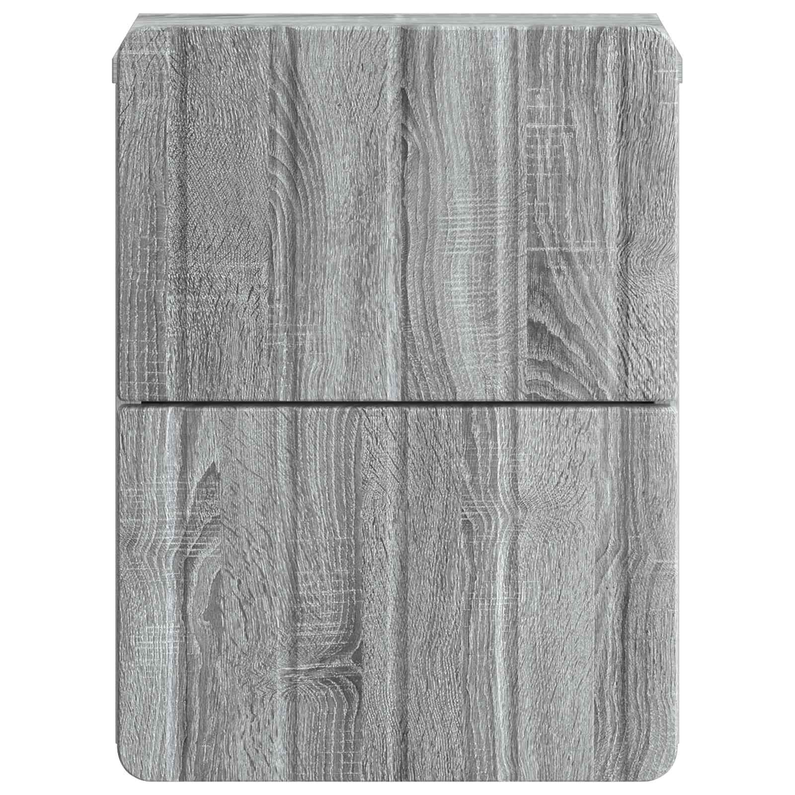 Τοίχου Κρεμαστό Κομοδίνο Γκρι Sonoma 33 x 34,5 x 43 εκ. - Pakobazaar