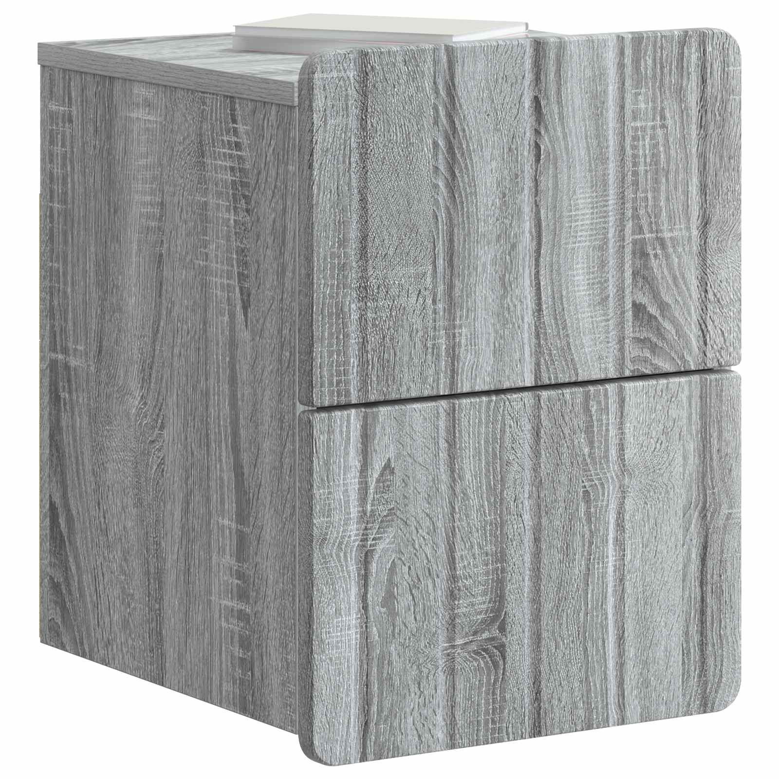 Τοίχου Κρεμαστό Κομοδίνο Γκρι Sonoma 33 x 34,5 x 43 εκ. - Pakobazaar