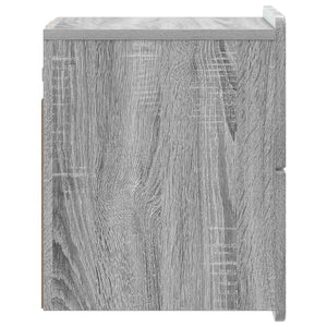 Τοίχου Κρεμαστό Κομοδίνο Γκρι Sonoma 33 x 34,5 x 43 εκ. - Pakobazaar