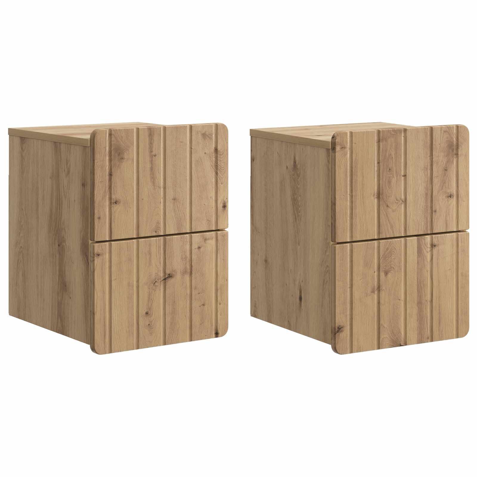 Τοίχου Κρεμαστό Κομοδίνο 2 pcs Artisan Δρυς 33 x 34,5 x 43 εκ. - Pakobazaar