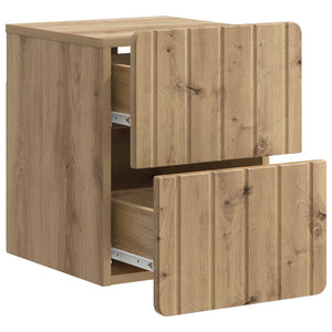 Τοίχου Κρεμαστό Κομοδίνο 2 pcs Artisan Δρυς 33 x 34,5 x 43 εκ. - Pakobazaar